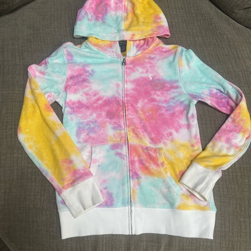 Polo by Ralph Lauren Kids Tie-Dye Hoodie - Pink, Yellow, Blue